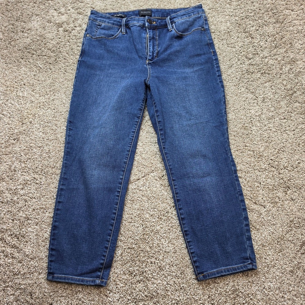Talbots Jegging Crop Jeans Womens 10P Blue Casual High Rise Stretch Denim